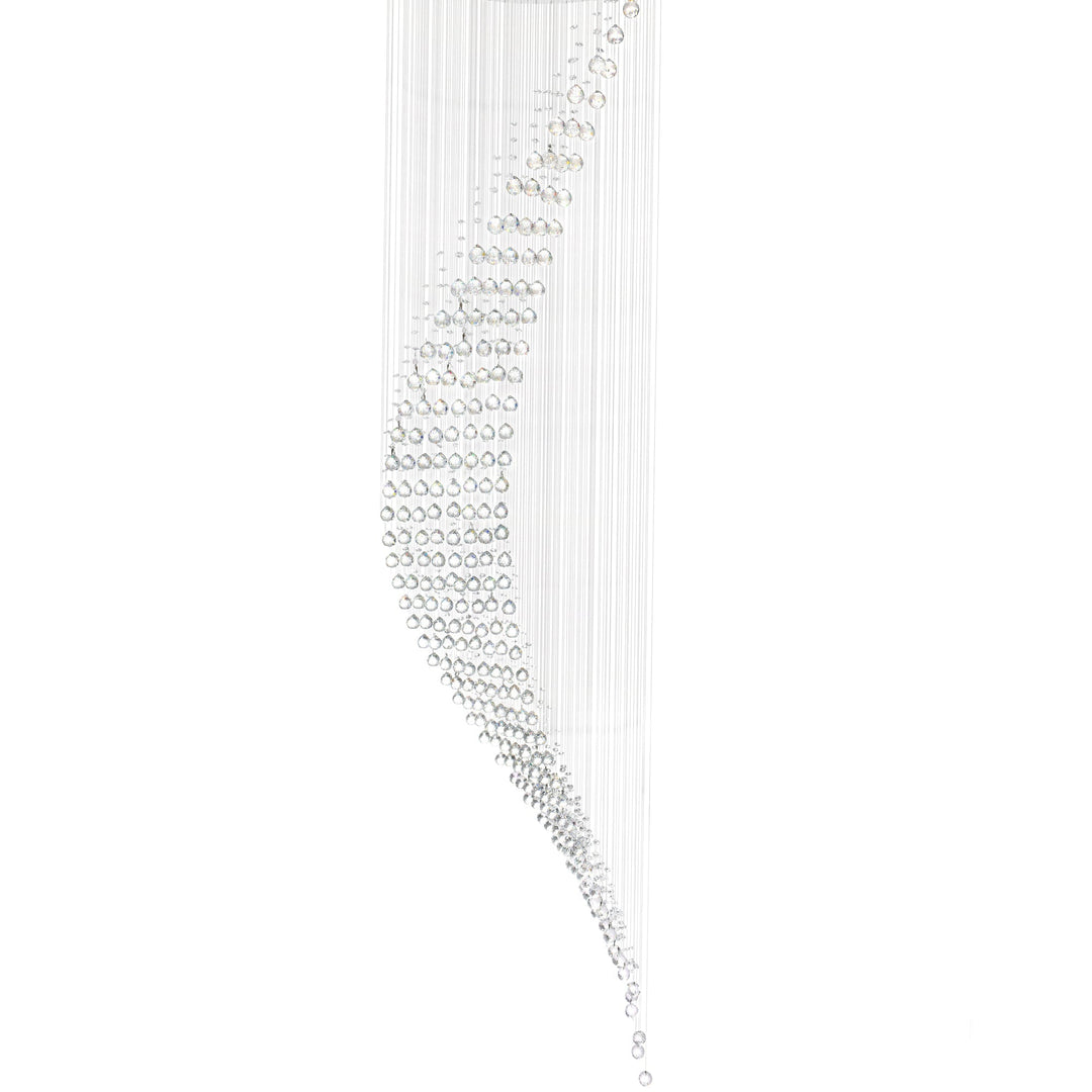 Ribbon - 10 Light Chandelier with Crystals