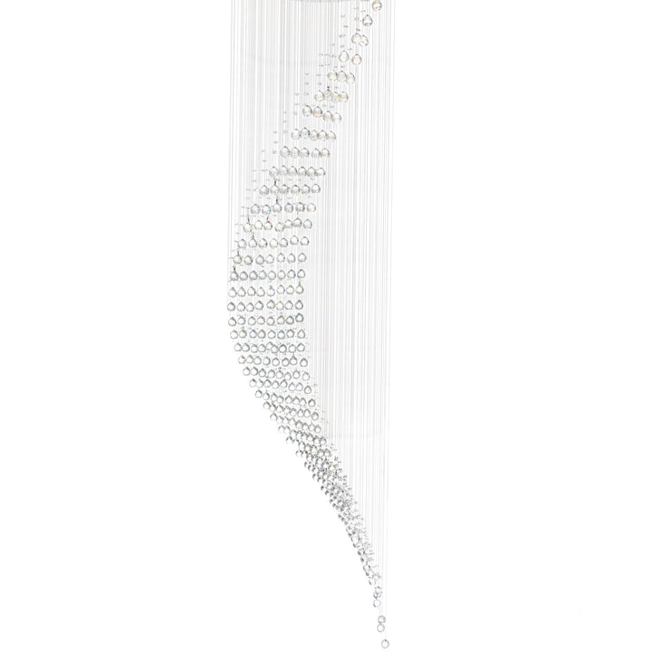 Ribbon - 10 Light Chandelier with Crystals