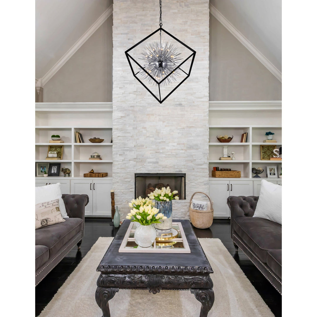 Starburst - Chandelier with Crystals