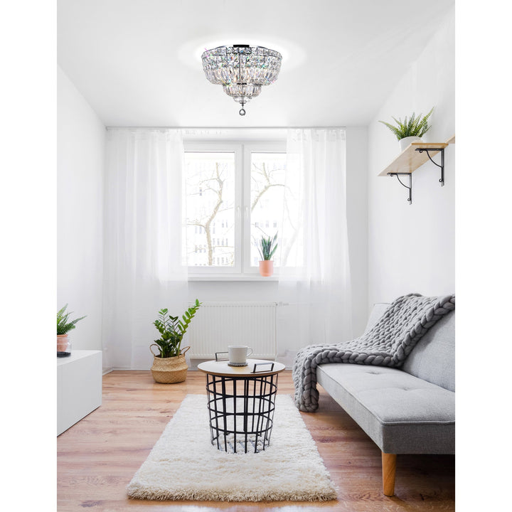 Stefania - Flush Mount with Crystals