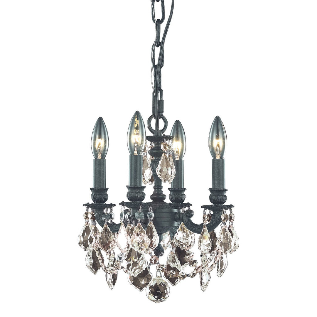 Lillie Crystal Pendant (9104) in Dark Bronze by Elegant