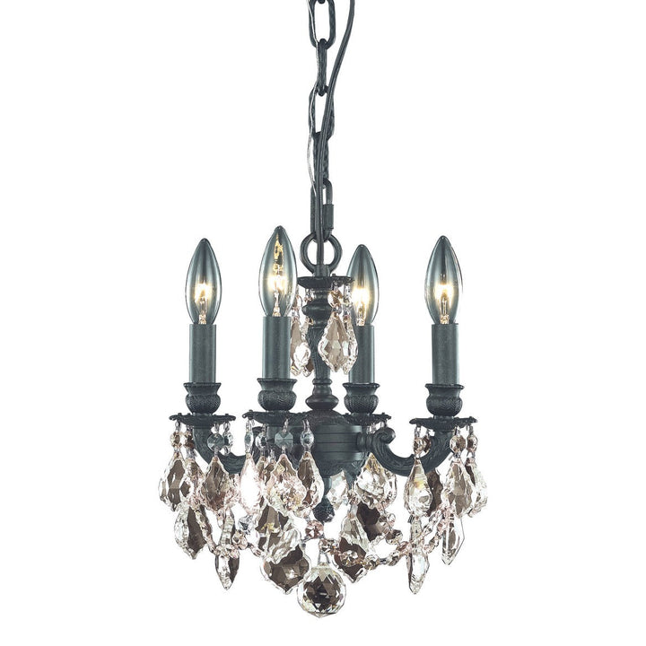 Lillie Crystal Pendant (9104) in Dark Bronze by Elegant