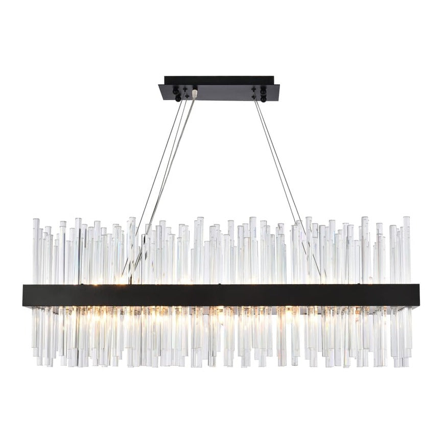 Dallas Crystal Chandelier in Black by Elegant