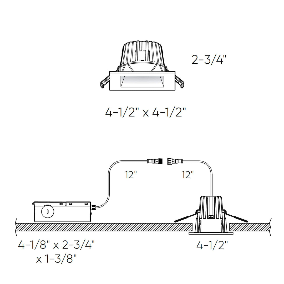 RGR - LED Square Regressed Downlight