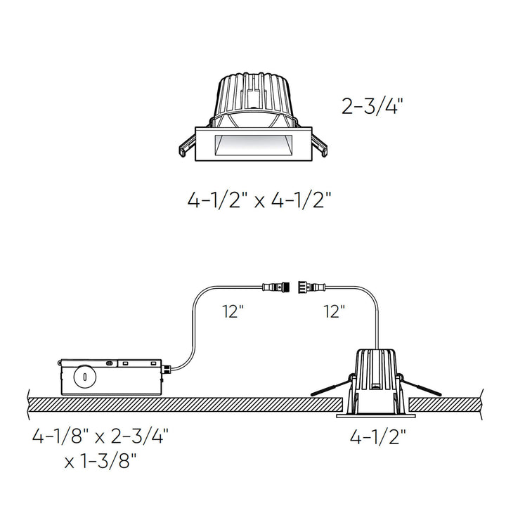 RGR - LED Square Regressed Downlight