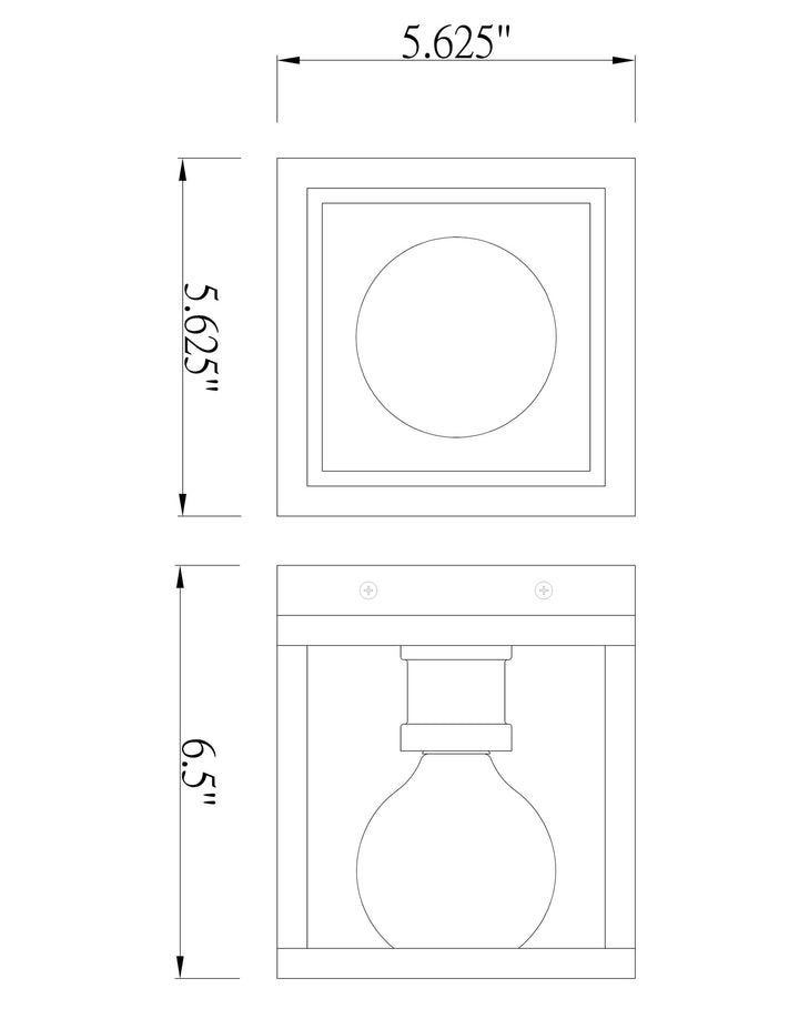 Kube - 1 Light Wall Sconce