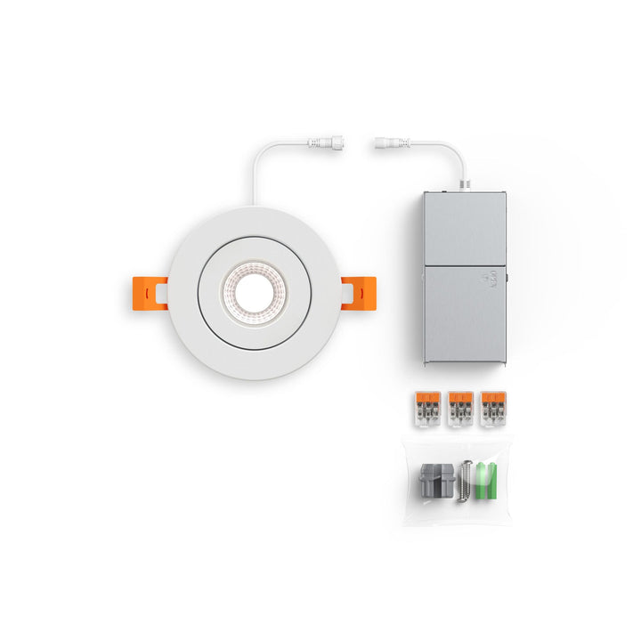 Pivot - LED 4" Flat Round Gimbal Recessed