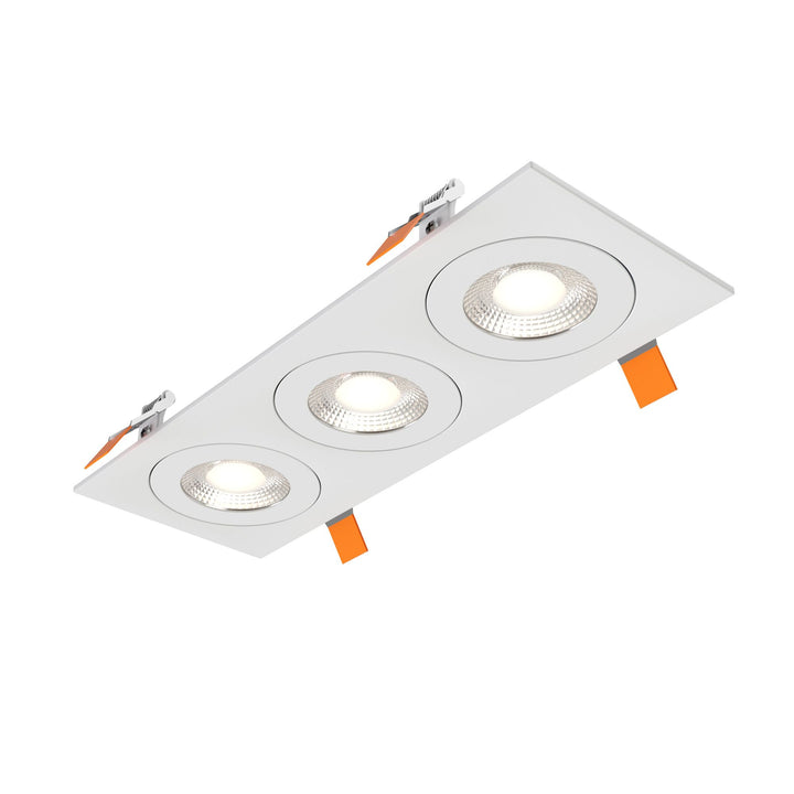 Pivot - LED 4" Triple Flat Gimbal Recessed