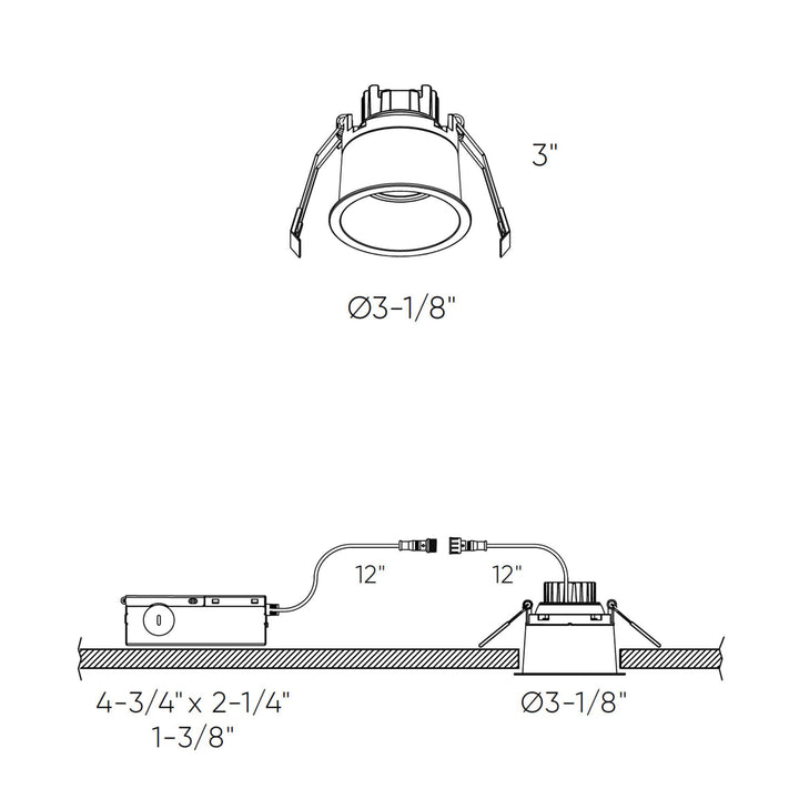 Facet - LED Regressed Gimbal Downlight