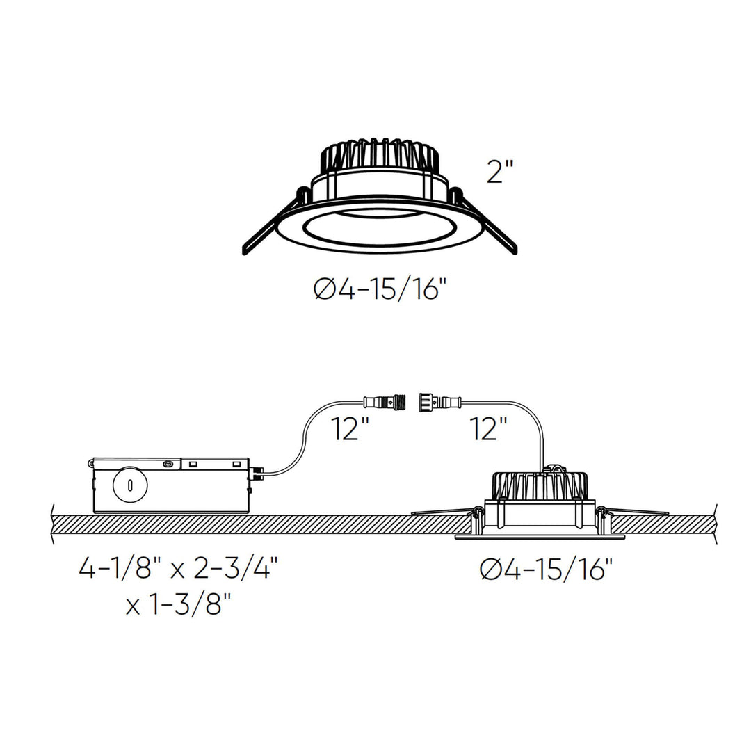 Etch - LED Round Regressed Panel