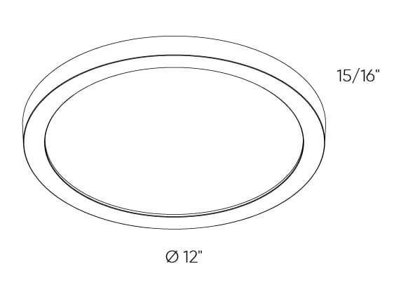 Prime Coastal - LED Round Coastal-Rated Flush Mount