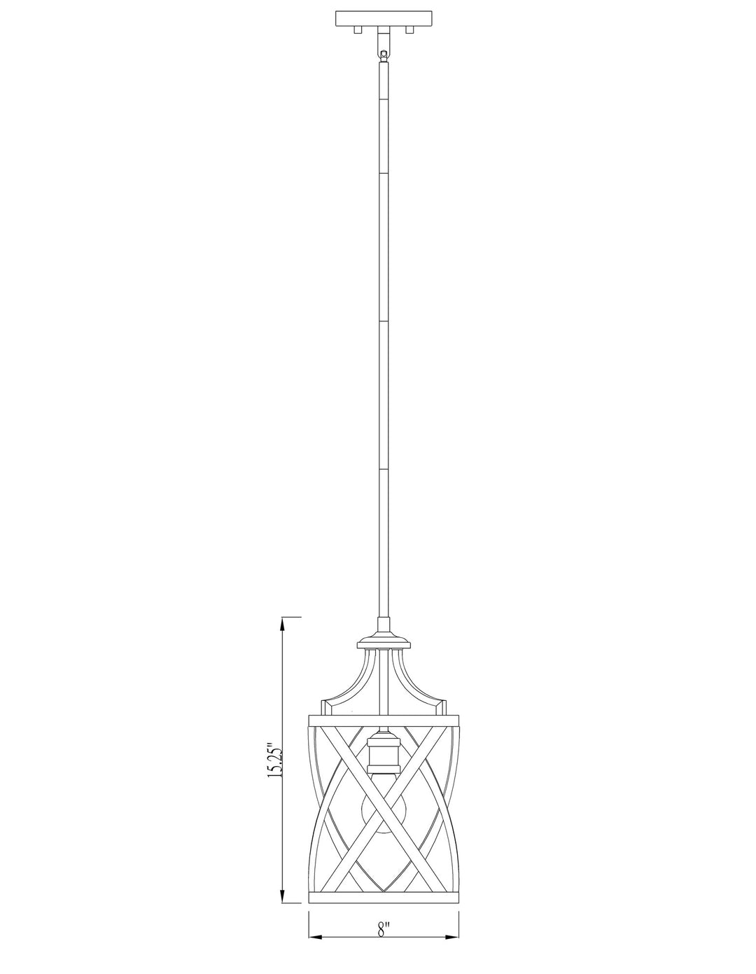 Malcalester - 1 Light Pendant