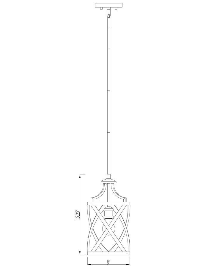 Malcalester - 1 Light Pendant