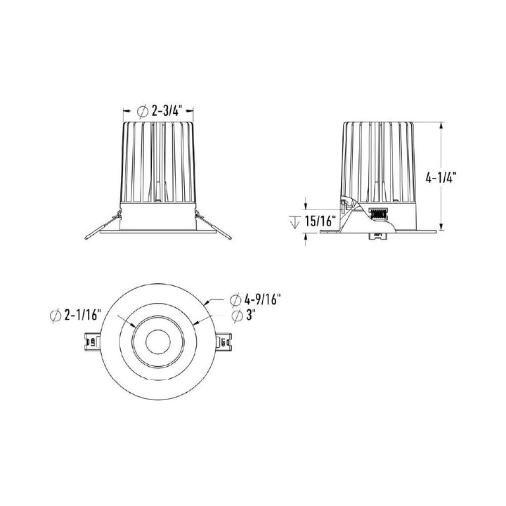 RGR - LED High-Powered Round Regressed Downlight