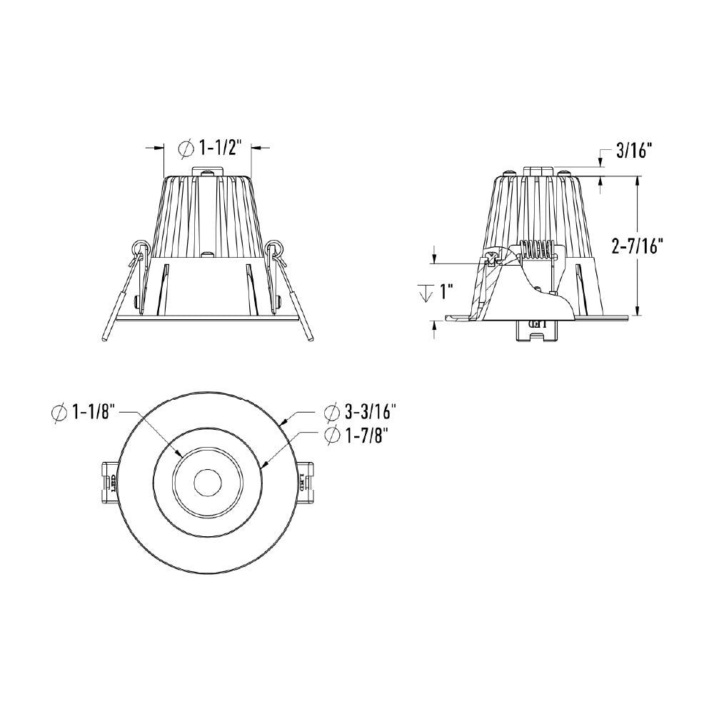 RGR - LED Round Regressed Downlight