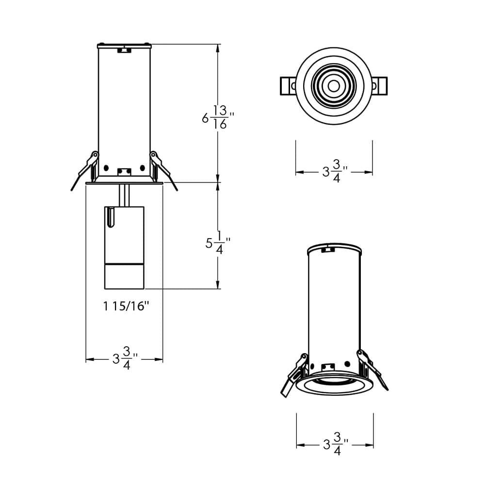 Aperture - LED 3" Multi-Wattage Recessed Spotlight