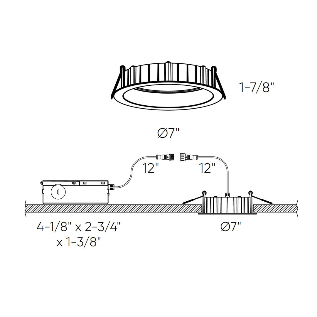 Notch - LED Round Regressed Panel