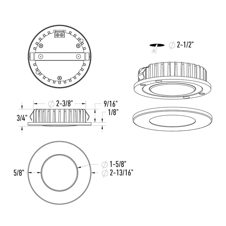 Push Puck - 24V Recessed Puck by Dals Lighting - view 15