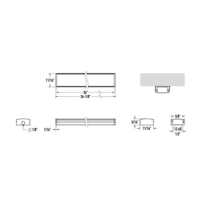 Surface-Mounted Aluminum Extrusion