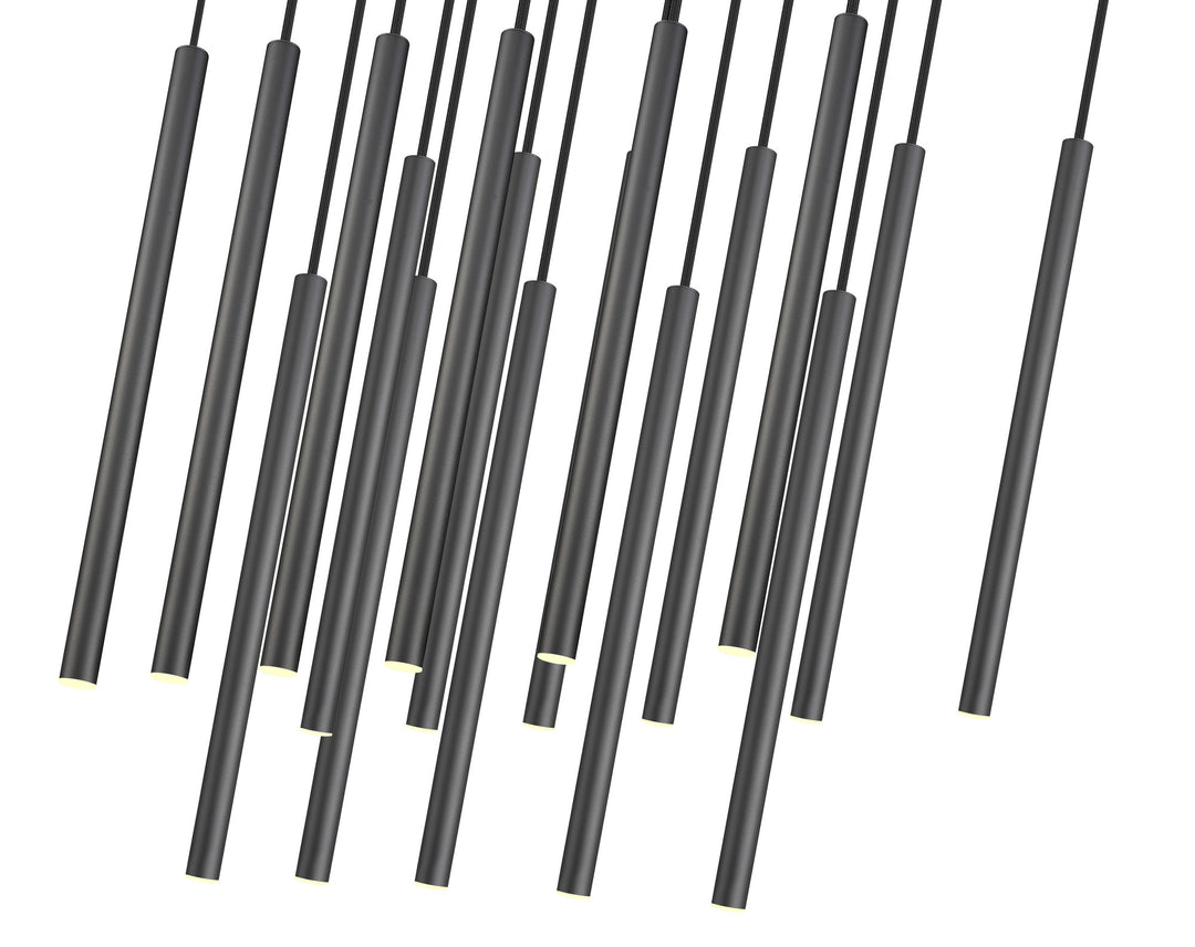 Forest - LED 17 Light Linear Chandelier (919MP24-17L-MB)