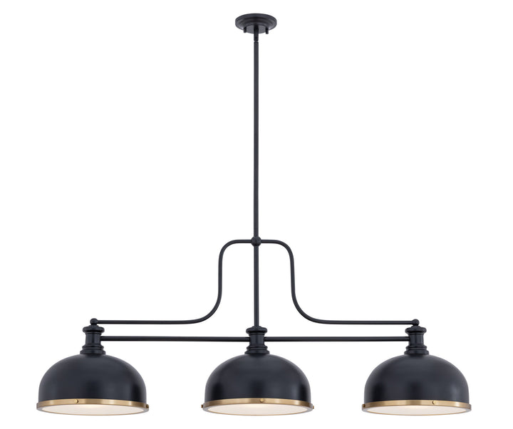 Melange - 3 Light Billiard Light (725-3MB-D12MB+HBR)