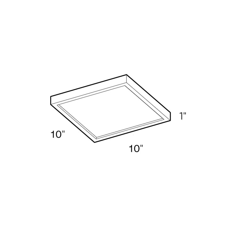 Delta - LED Square Flush Mount