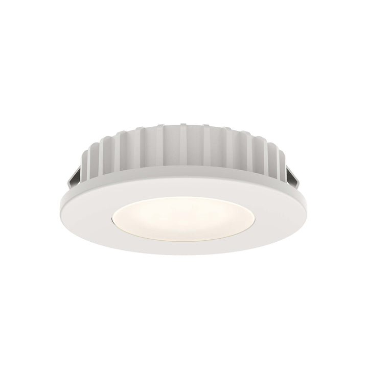 Push Puck - 24V Recessed Puck in White by Dals Lighting