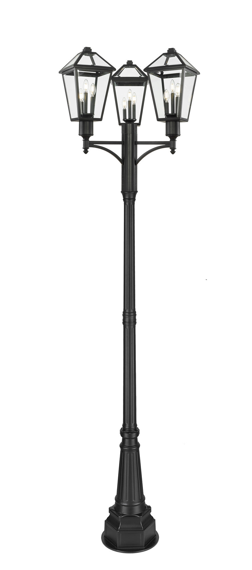 Talbot - 9 Light Outdoor Post Light (579PHBR-3-564P)
