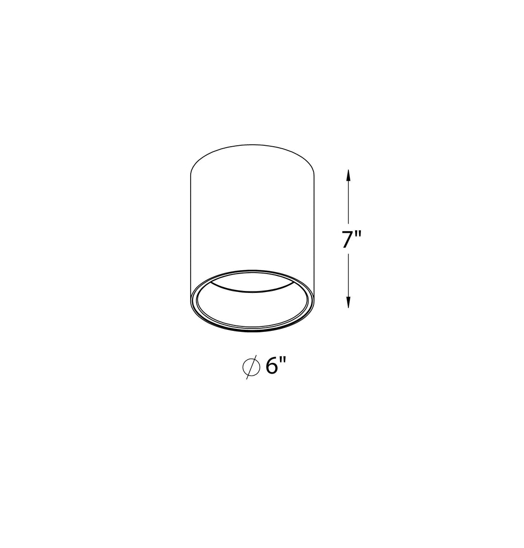 Focus - LED Cylinder Flush Mount