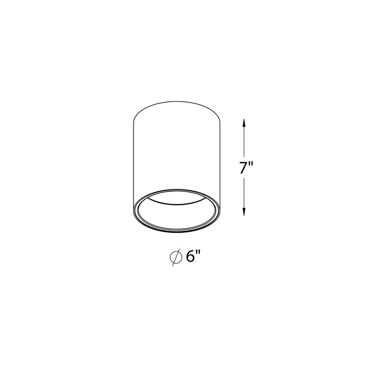 Focus - LED Cylinder Flush Mount