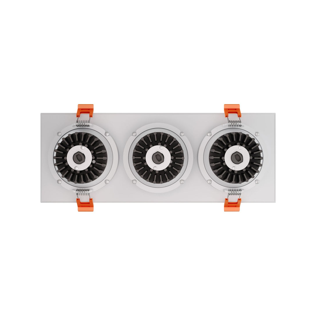 Revolve - LED 3.5" Trio Regressed Gimbal Downlight