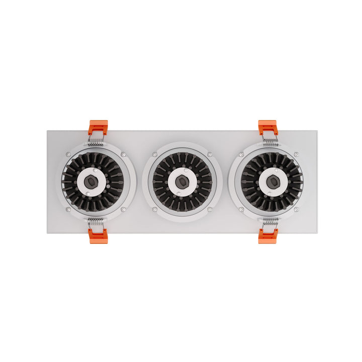 Revolve - LED 3.5" Trio Regressed Gimbal Downlight