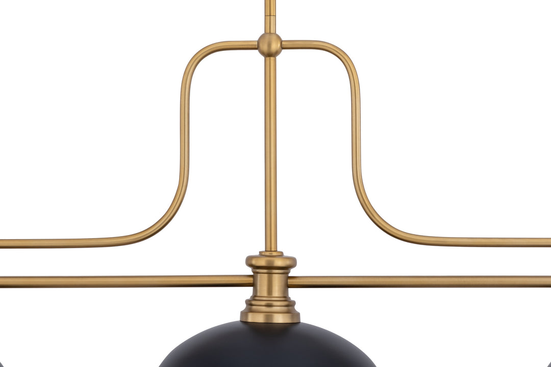 Melange - 3 Light Billiard Light (725-3HBR-D13MB)