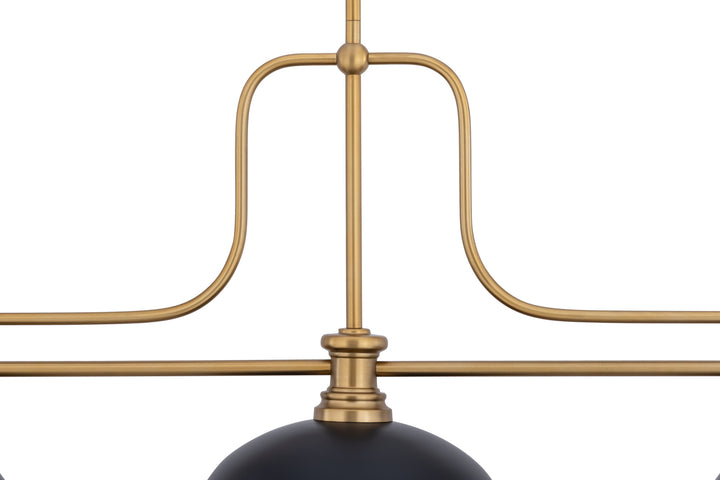 Melange - 3 Light Billiard Light (725-3HBR-D13MB)