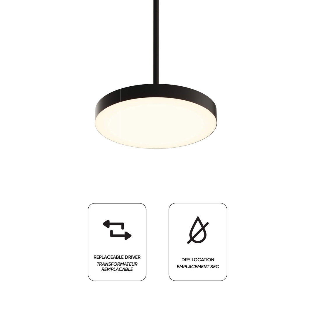 Fusion - LED 2-in-1 Pendant and Flush Mount