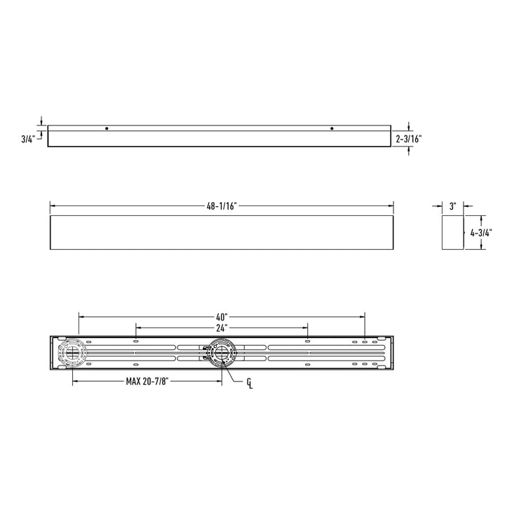 Boulevard - LED 48" Linear Wall Sconce