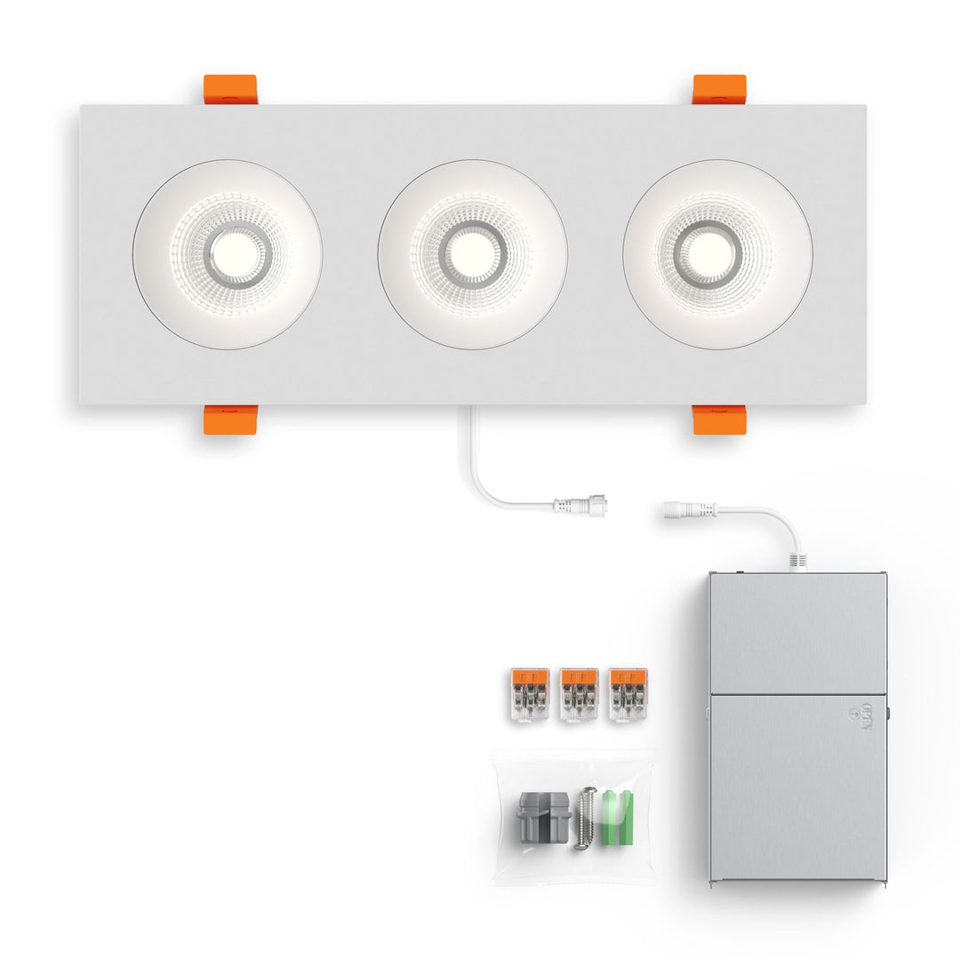 Revolve - LED 3.5" Trio Regressed Gimbal Downlight