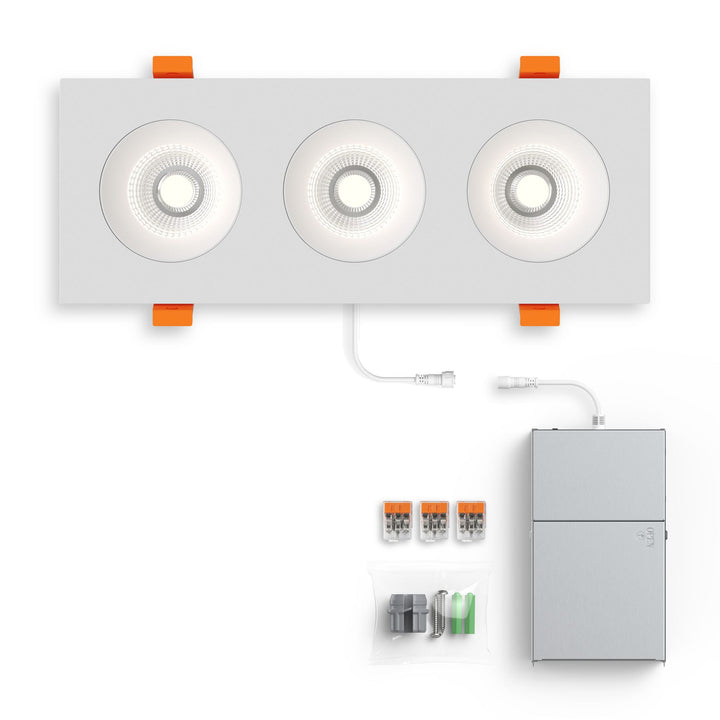 Revolve - LED 3.5" Trio Regressed Gimbal Downlight