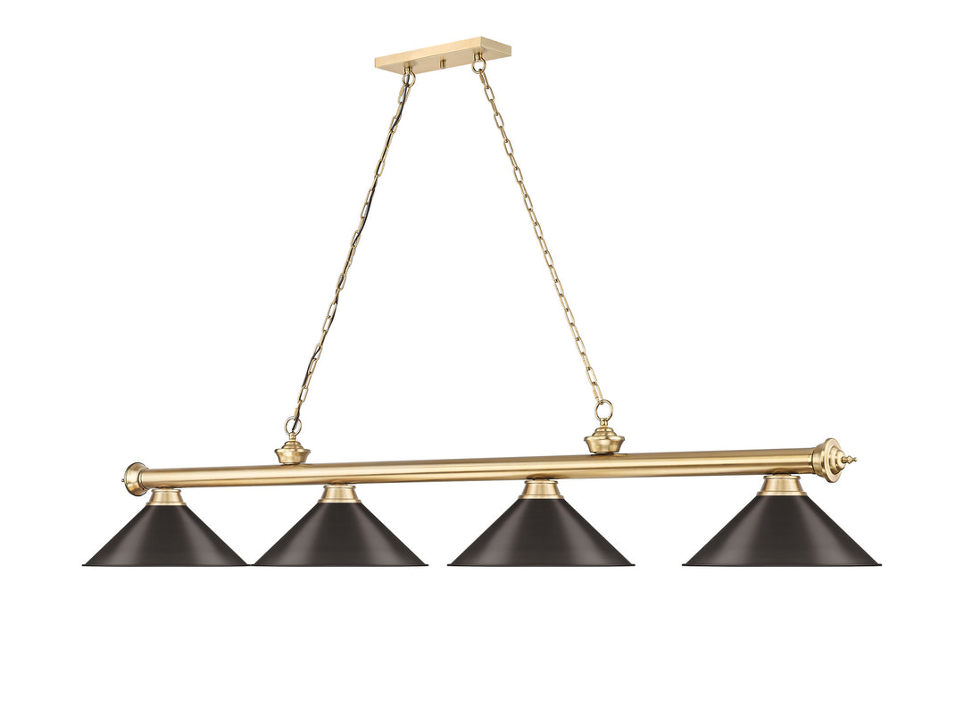 Cordon - 4 Light Billiard Light (2306-4HBR-BRZ15)