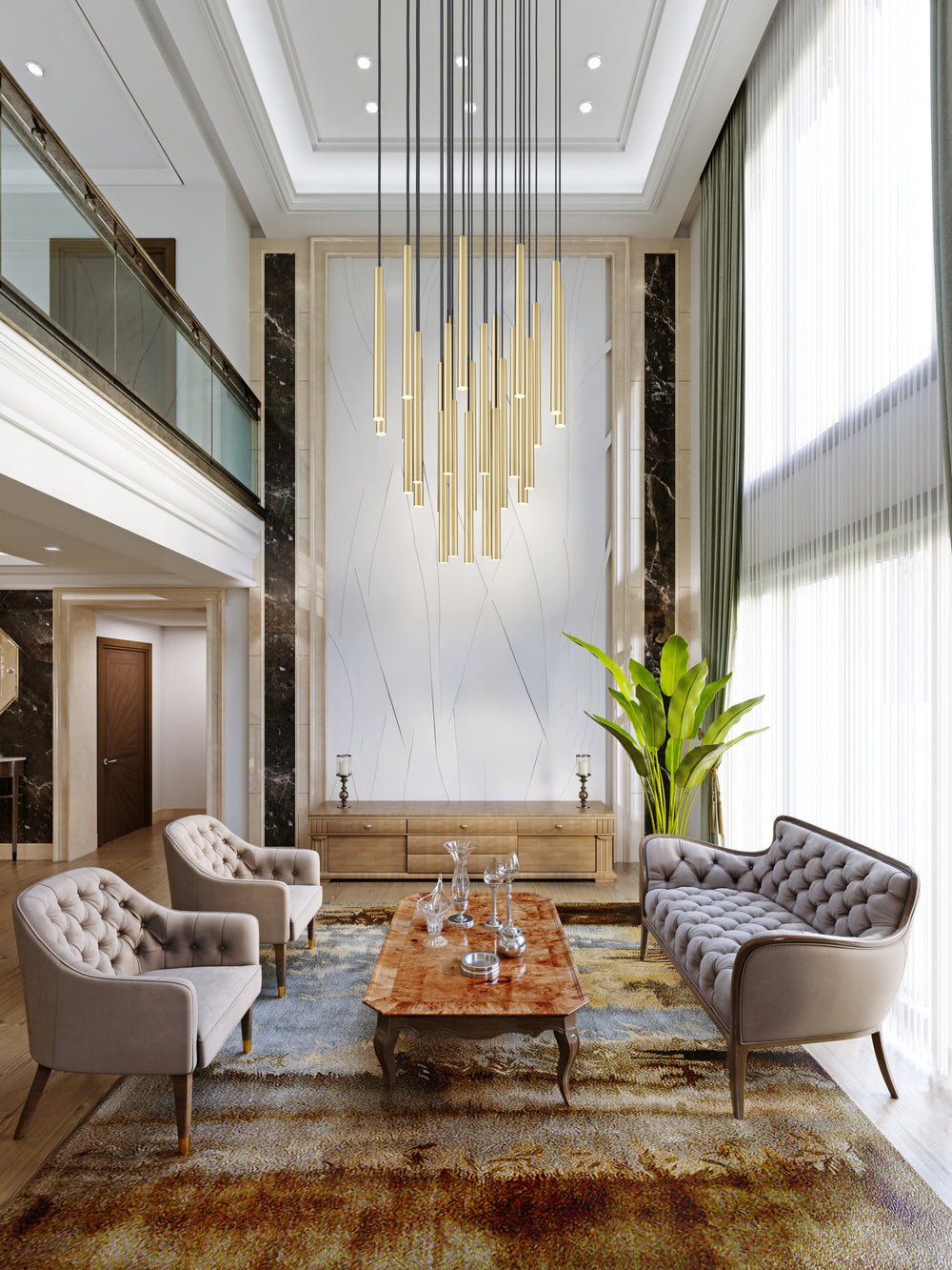 Forest - LED 27 Light Chandelier (919MP24-27R-MGLD)