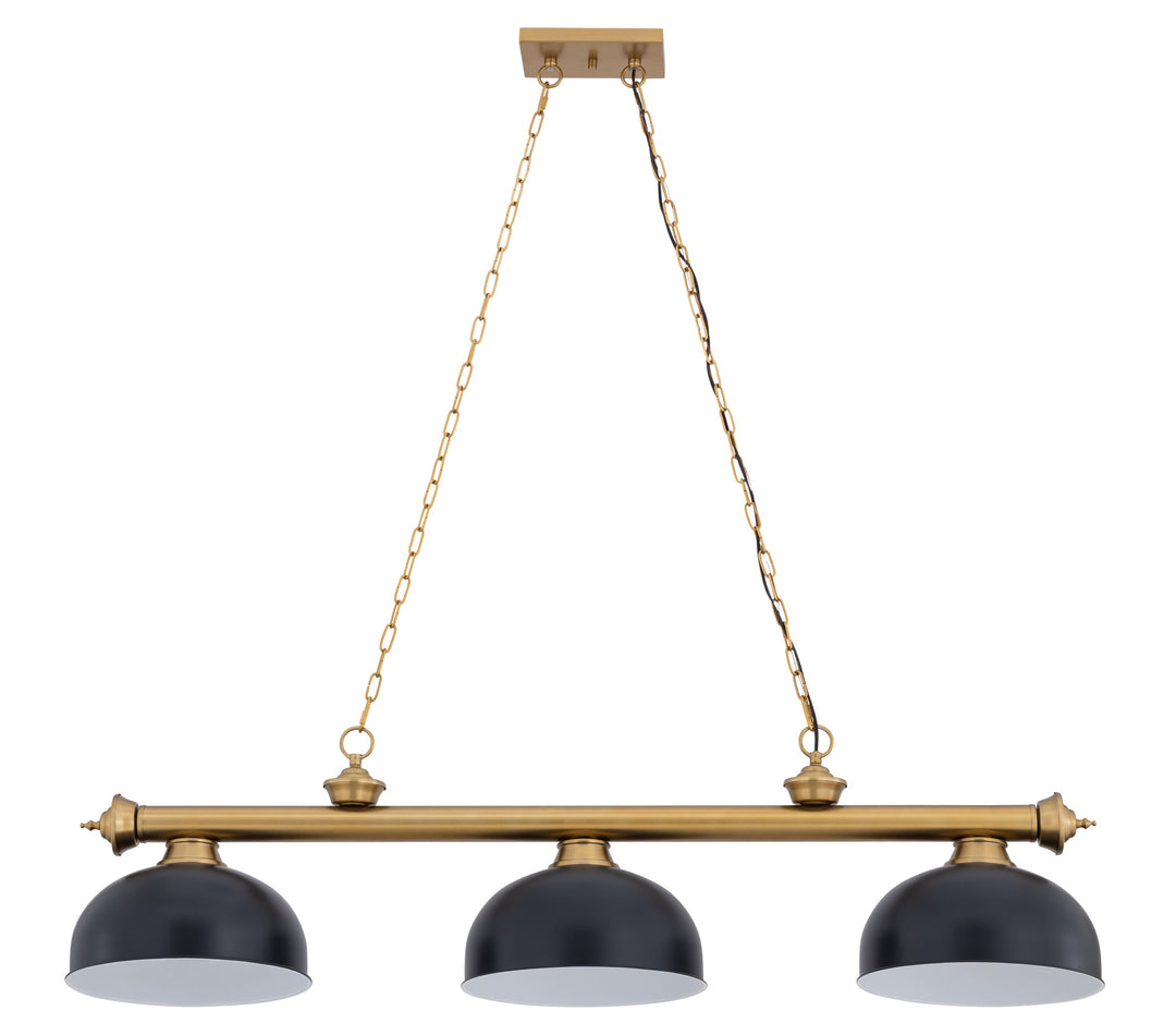 Cordon - 3 Light Billiard Light (2306-3HBR-D13MB)