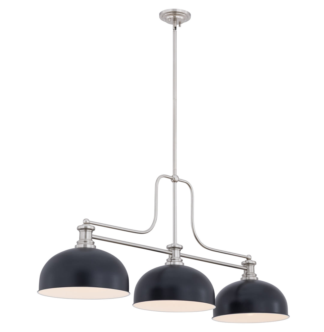 Melange - 3 Light Billiard Light (725-3BN-D13MB)