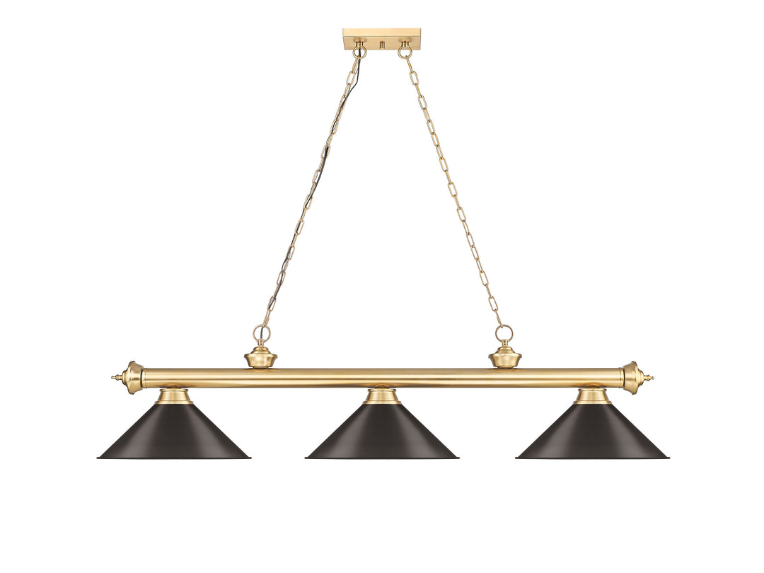 Cordon - 3 Light Billiard Light (2306-3HBR-BRZ15)