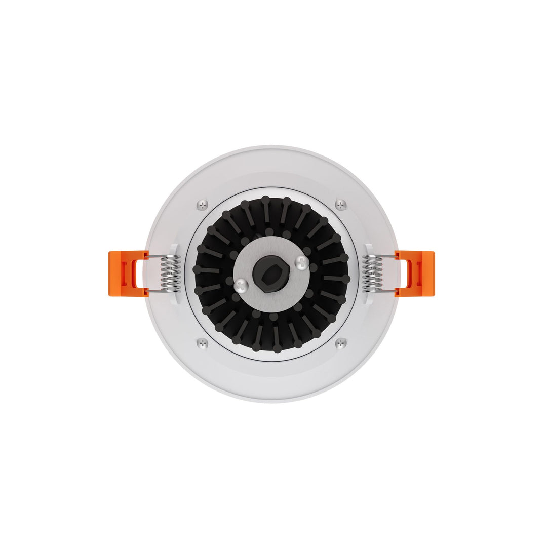 Revolve - LED 3.5" Round Regressed Gimbal Downlight (5CCT + Dim-to-Warm)
