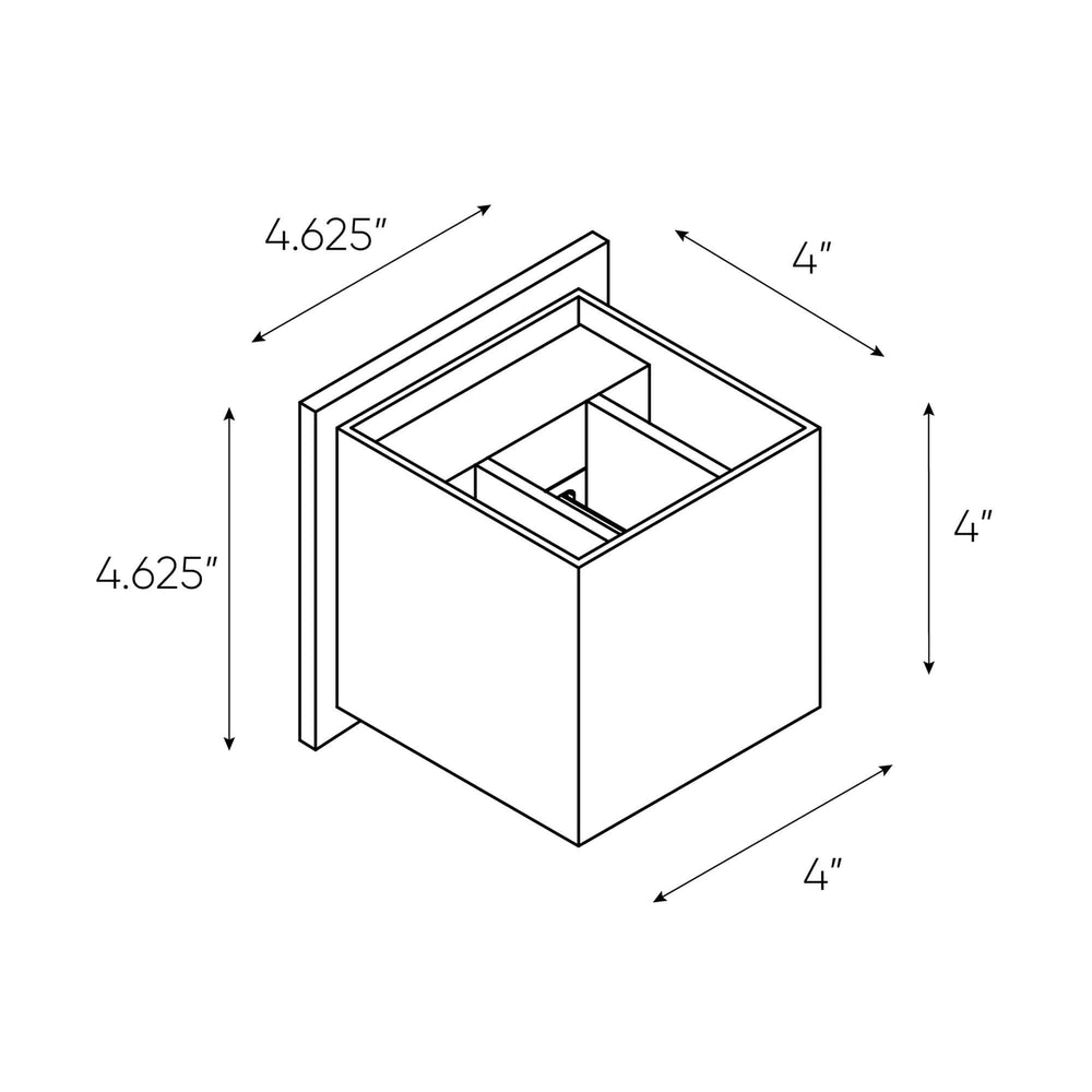 Cubix - LED 4" Square Wall Sconce