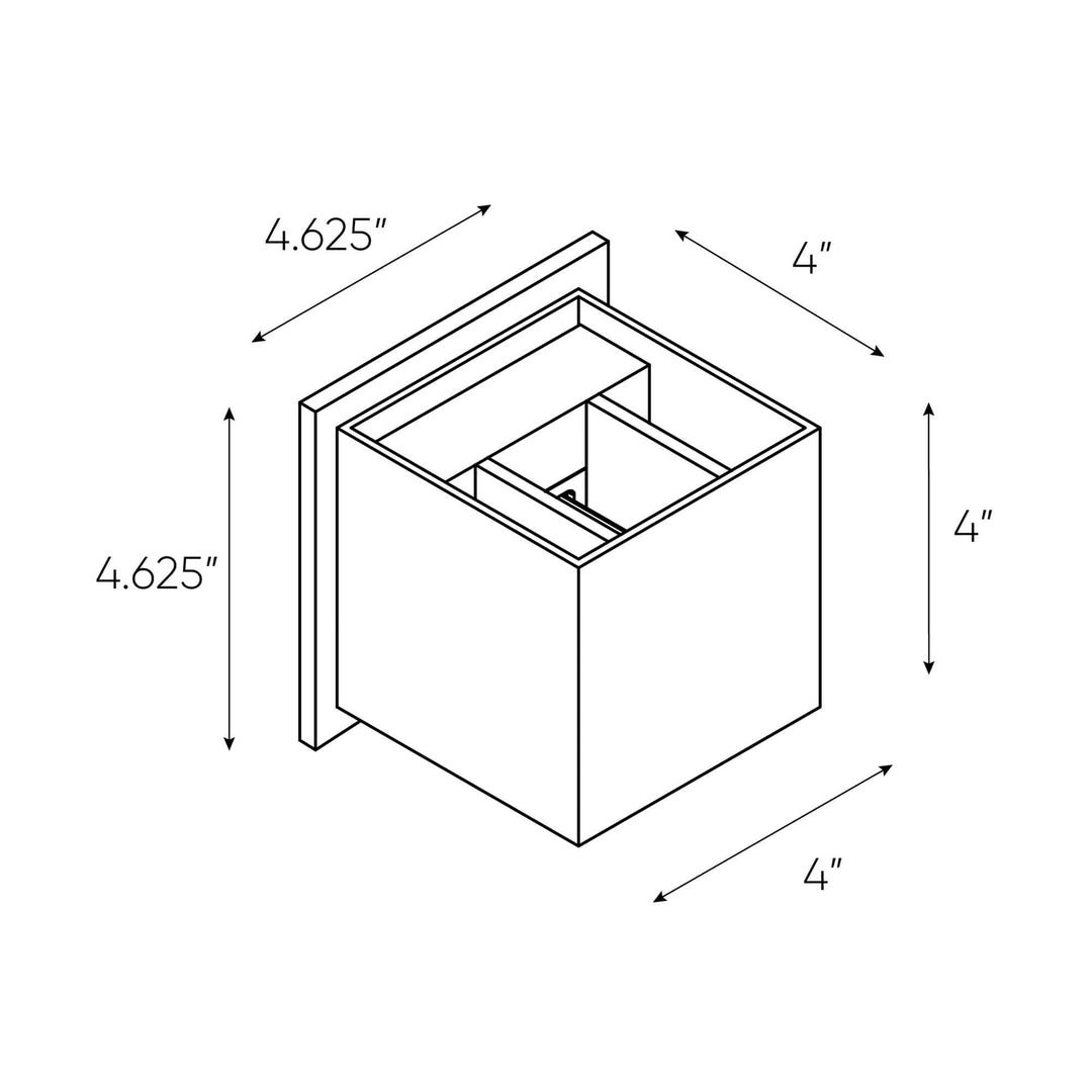 Cubix - LED 4" Square Wall Sconce