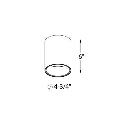 Focus - LED Cylinder Flush Mount