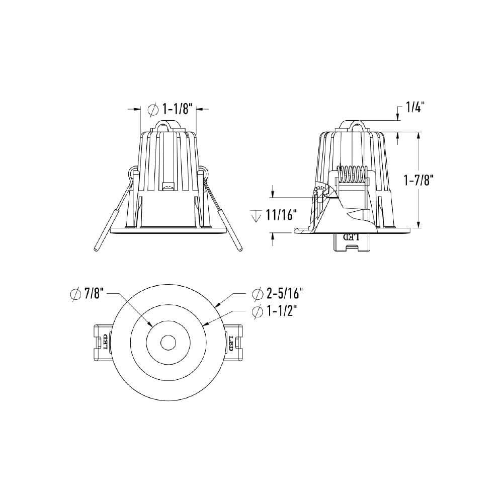 RGR - LED Round Regressed Downlight