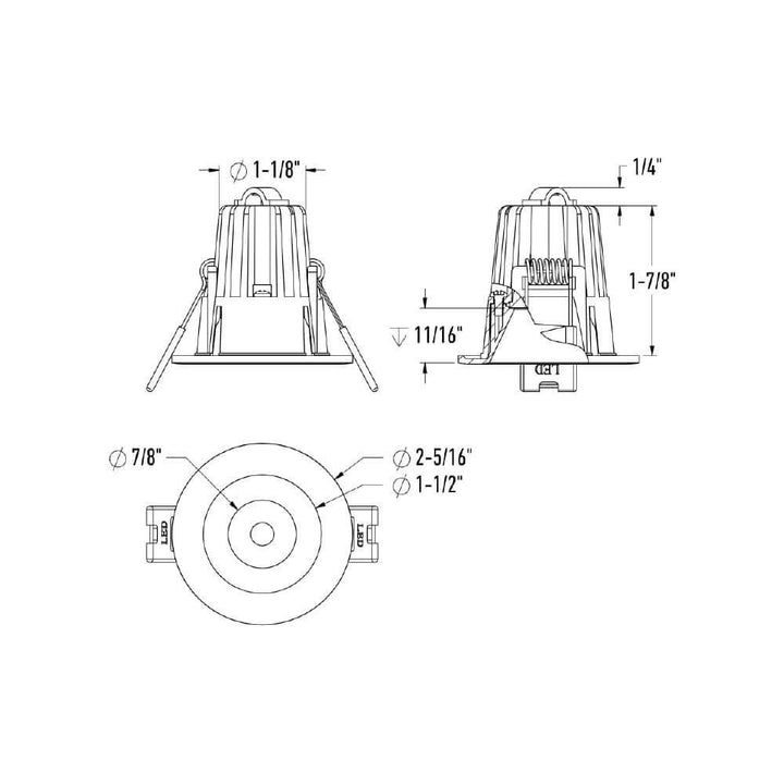 RGR - LED Round Regressed Downlight