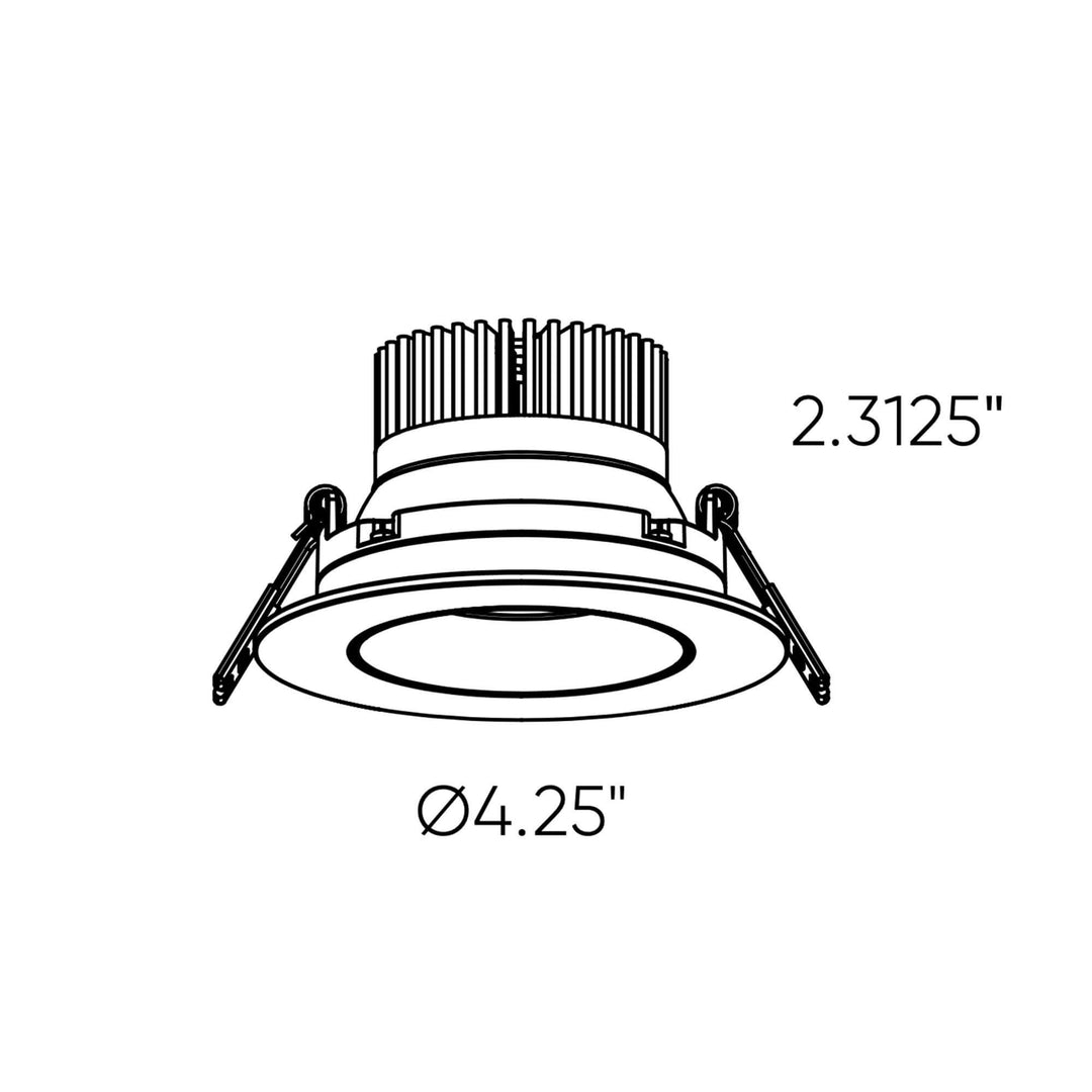 Revolve Pro - LED 3.5" Round Smart Regressed Gimbal Downlight